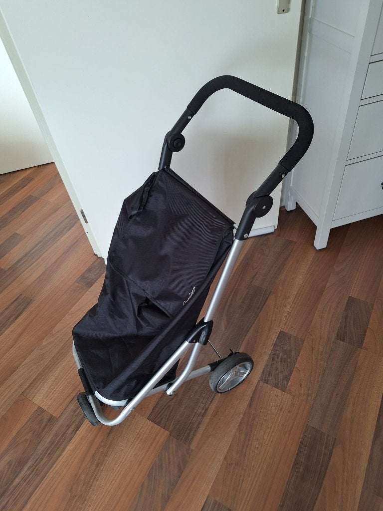 boodschappen trolly, 30 cm of meer, Zwart, Zo goed als nieuw, 75 cm of meer