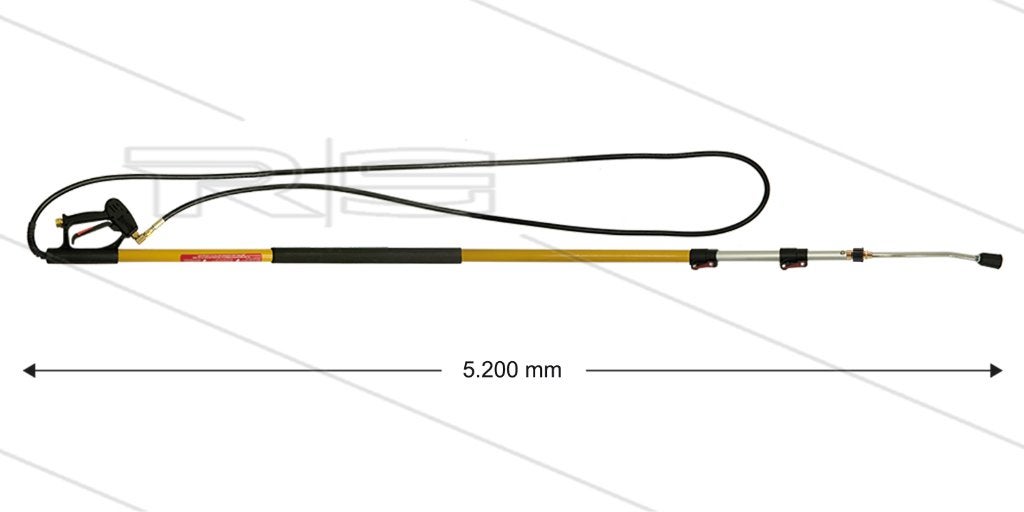 Telescooplans 5,2m Glasvezel Aluminium 250 Bar, Verzenden