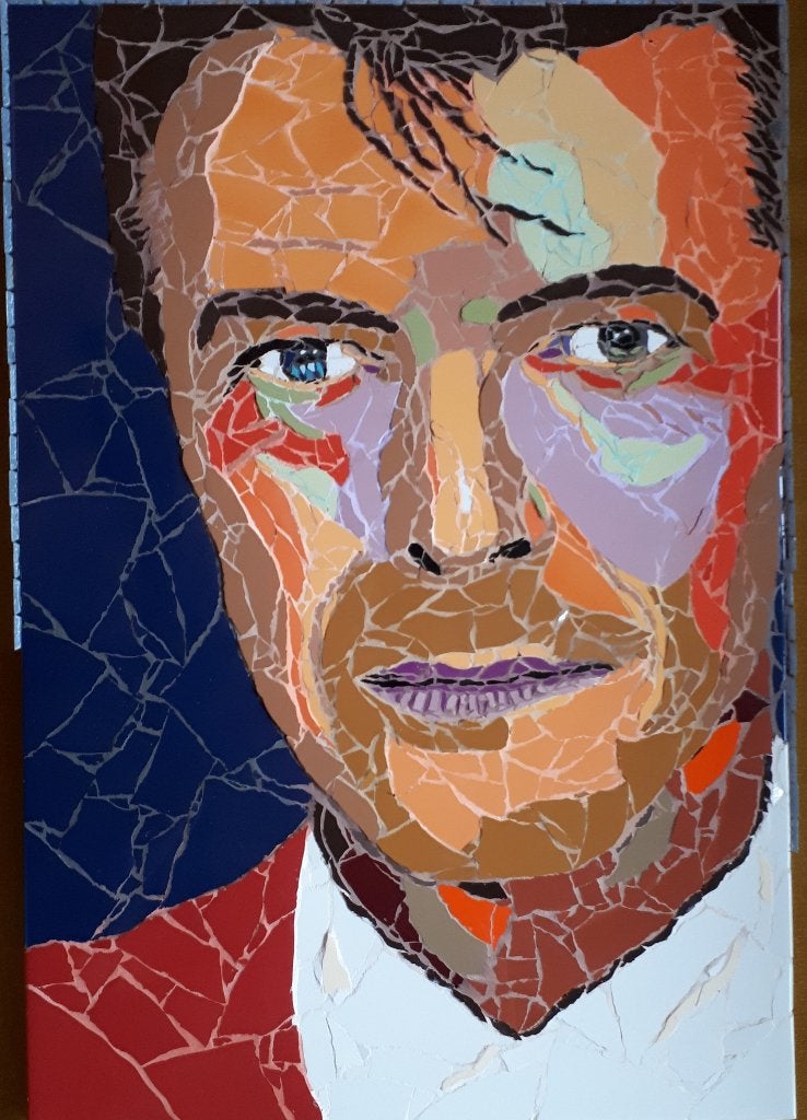 Mozaïek kunstwerk David Bowie, Ophalen