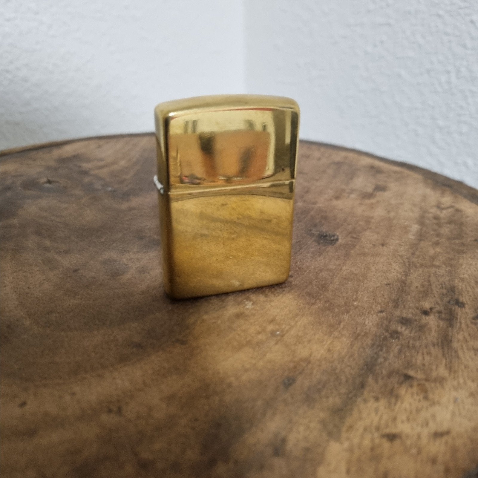 Messing zippo uit 1995, Verzamelen, Rookartikelen, Aanstekers en Luciferdoosjes, Ophalen, Gebruikt, Aansteker