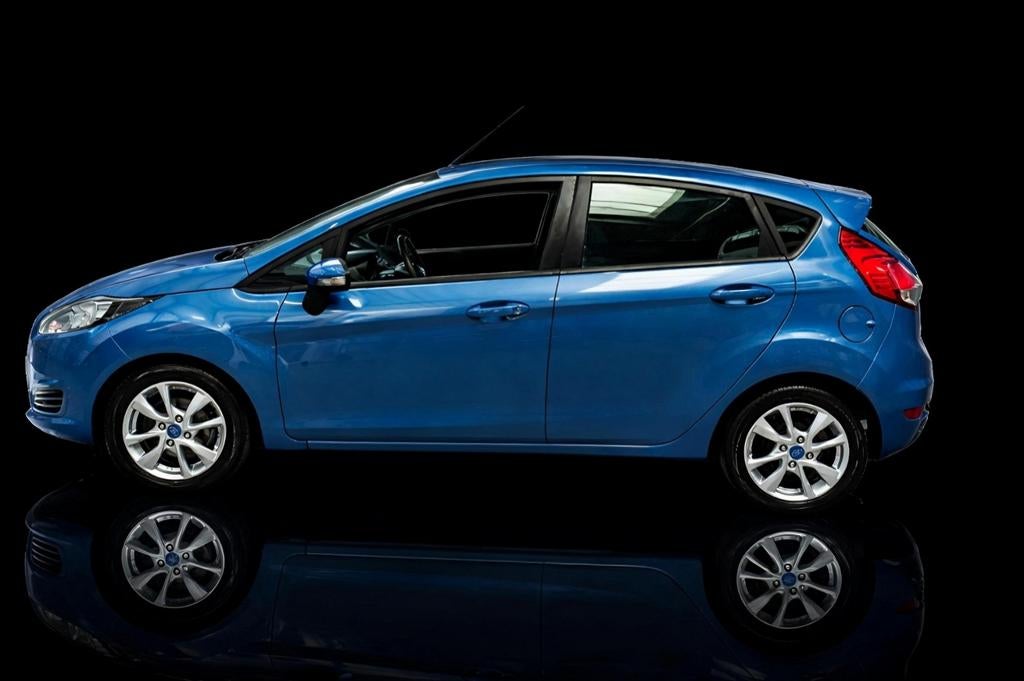 Ford Fiësta 1.25 60KW 5DR 2013 Blauw 150126KM, Voorwielaandrijving, Euro 5, Stof, Blauw