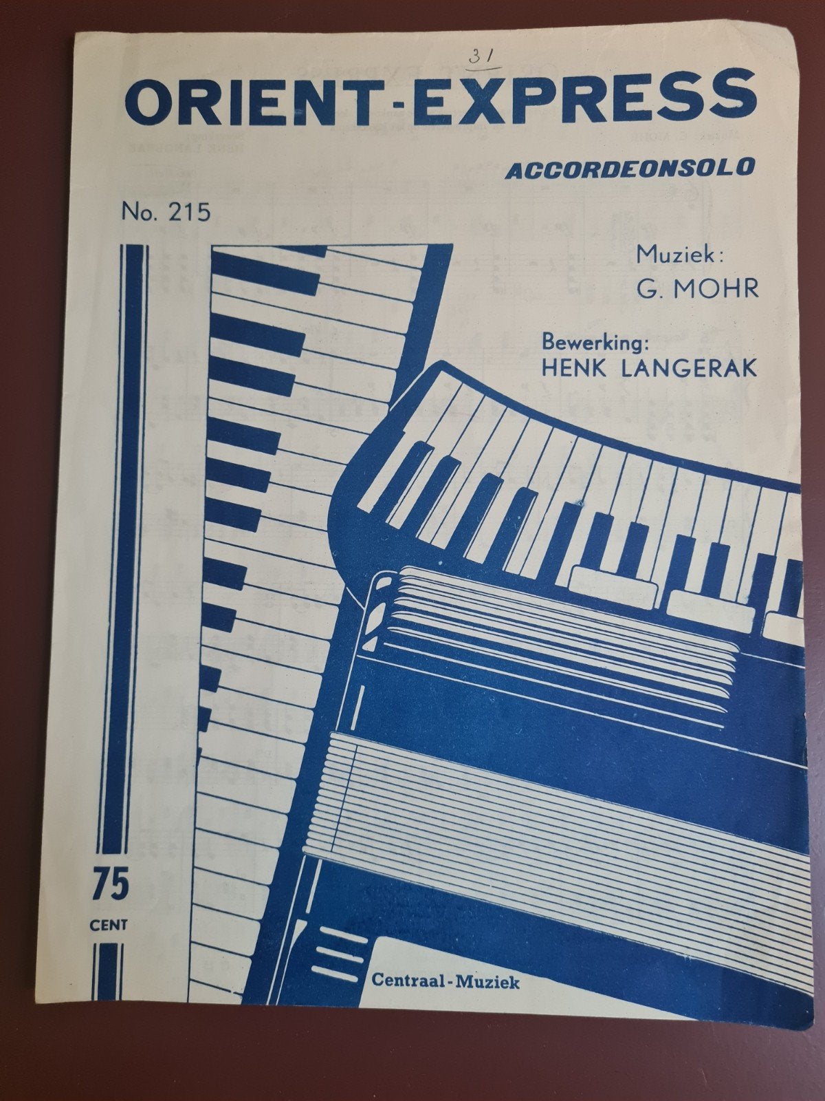 Orient Express Accordeonsolo - Muziek G. Mohr, Muziek en Instrumenten, Gebruikt, Overige genres, Overige soorten, Ophalen of Verzenden