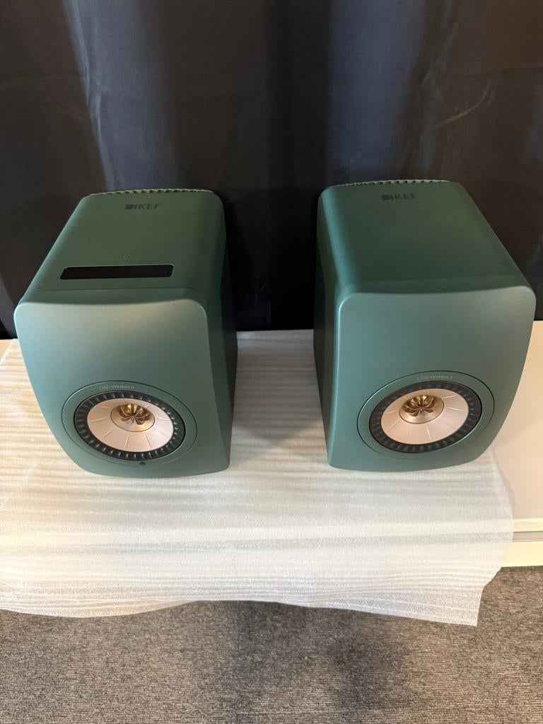 KEF LS50 Wireless II – Green | Als nieuw | Dealer garantie, Audio, Tv en Foto, Luidsprekers, Overige merken, Ophalen of Verzenden