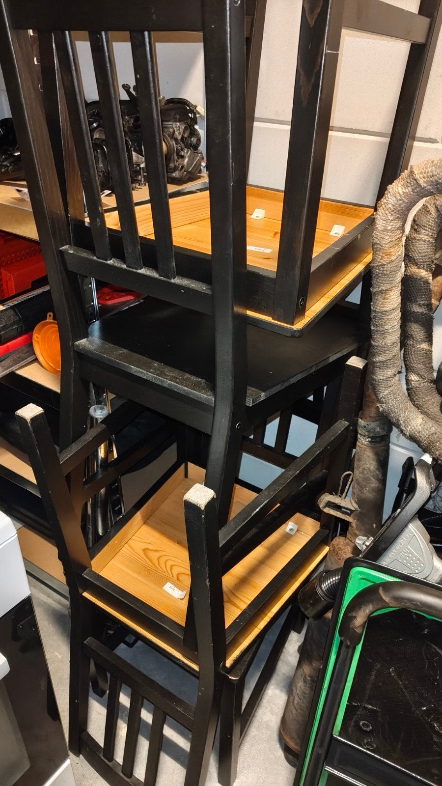 4 IKEA Stefan stoelen, gratis af te halen, Ophalen, Gebruikt, Zwart, Vier