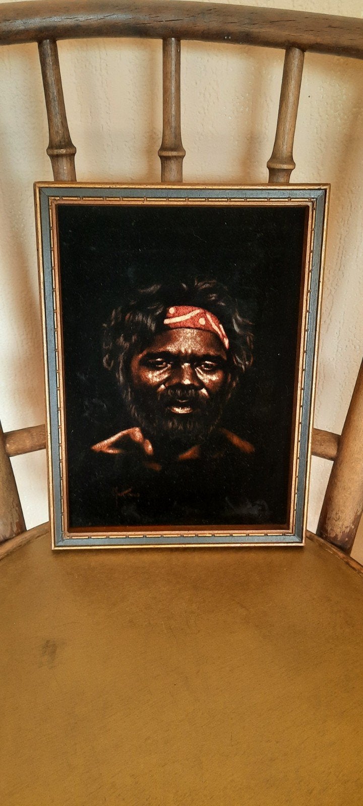 Vintage schilderij ,Australische aboriginal,gesign. Martinus, Ophalen of Verzenden