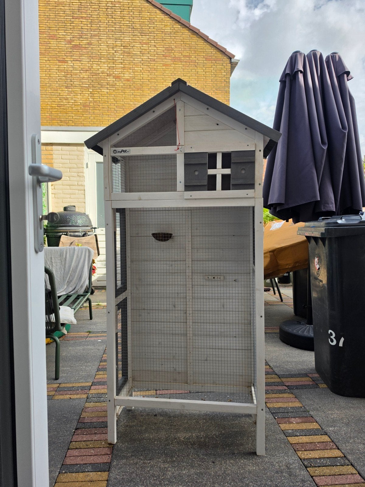 Voliere Sara small vogels 83x40x160 nieuw, Dieren en Toebehoren, Vogels | Hokken en Kooien, Ophalen, Nieuw, Hout, Volière