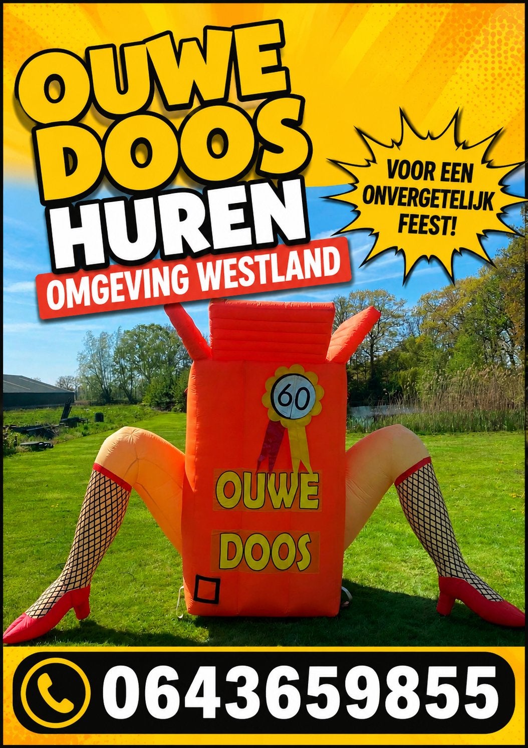 Ouwe doos verhuur, Ophalen, Zo goed als nieuw, Verjaardag