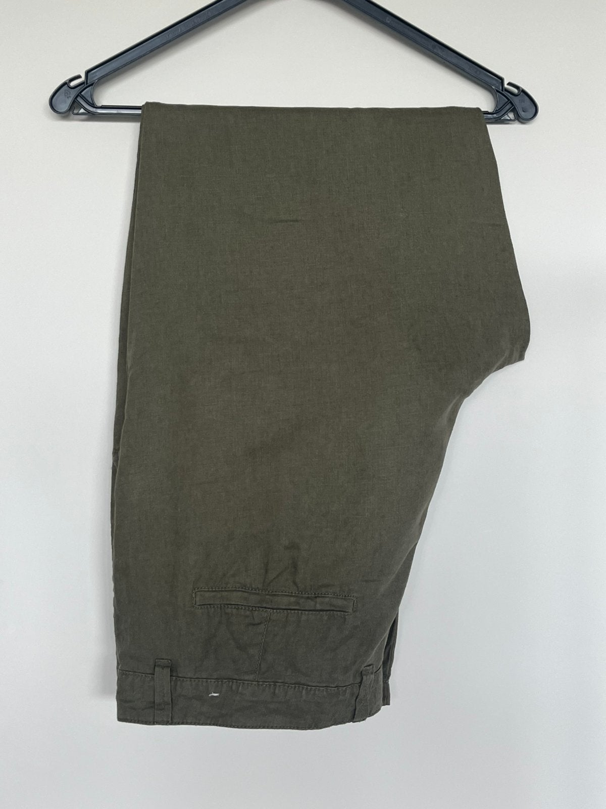 Herenbroek benetton linnen, Kleding | Heren, Verzenden, Zo goed als nieuw, Maat 52/54 (L), Groen