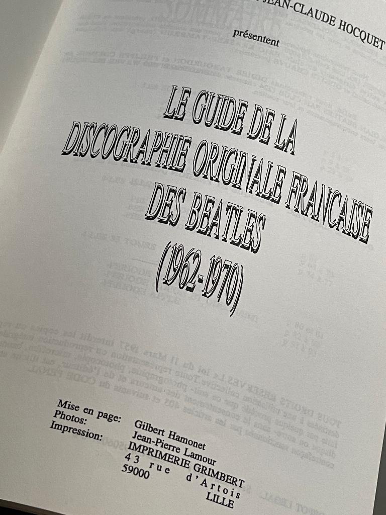 Les Beatles Guide de la discographie originale Francaise, Verzamelen, Ophalen of Verzenden, Zo goed als nieuw, Boek, Tijdschrift of Artikel