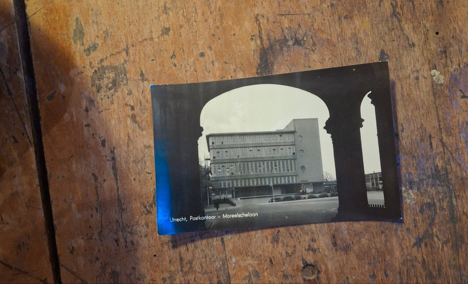 Oude Ansichtkaart Utrecht Postkantoor Moreelschelaan, Ophalen of Verzenden, 1940 tot 1960, Ongelopen, Utrecht