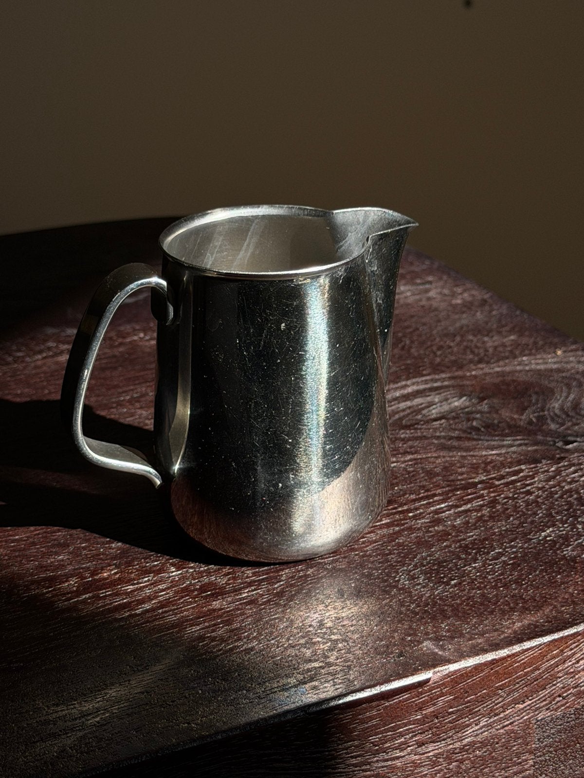 Vintage Alessi Melkkan / Schenkkan RVS - Italiaans Design, Kan, Gebruikt, Vintage, Ophalen of Verzenden