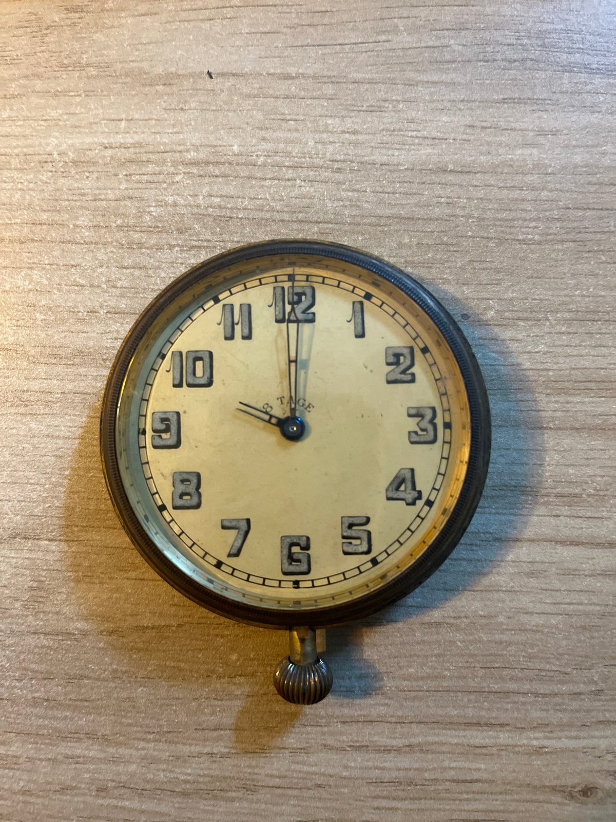 Antieke koperen dashbord klok - Vintage decoratie, Ophalen
