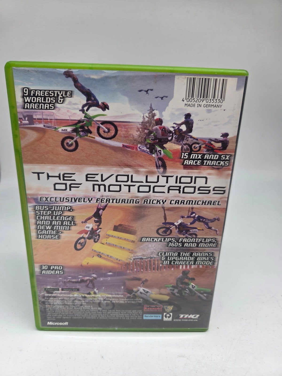 MX 2002 Featuring Ricky Carmichael Xbox Game, Gebruikt, THQ, 1 speler, Ophalen of Verzenden