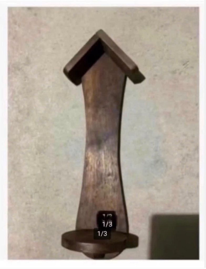 Brocante antieke console plateau voor groot religieus beeld, Ophalen of Verzenden