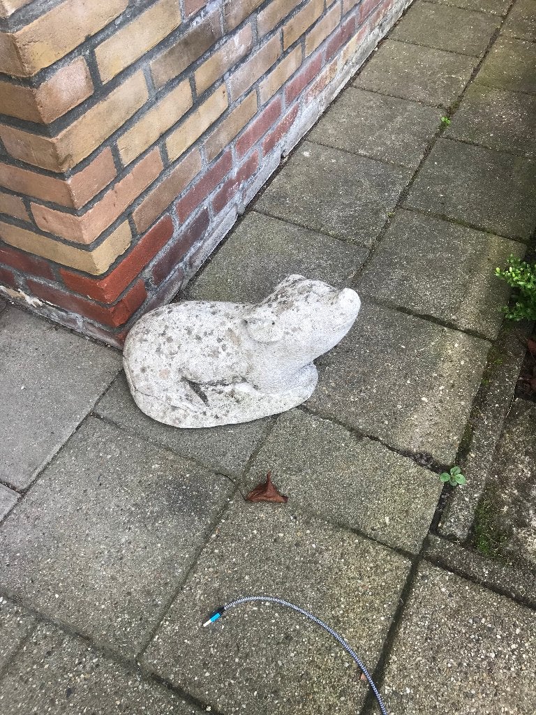 betonnen tuinbeeld, Tuin en Terras, Ophalen, Gebruikt, Beton, Dierenbeeld