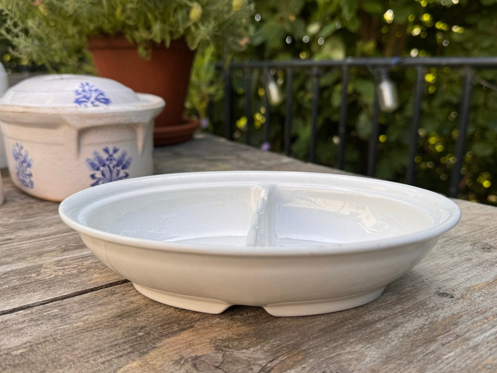 Antieke Engelse 'Grimwade' groenteschaal van Ironstone China, Antiek en Kunst, Ophalen of Verzenden