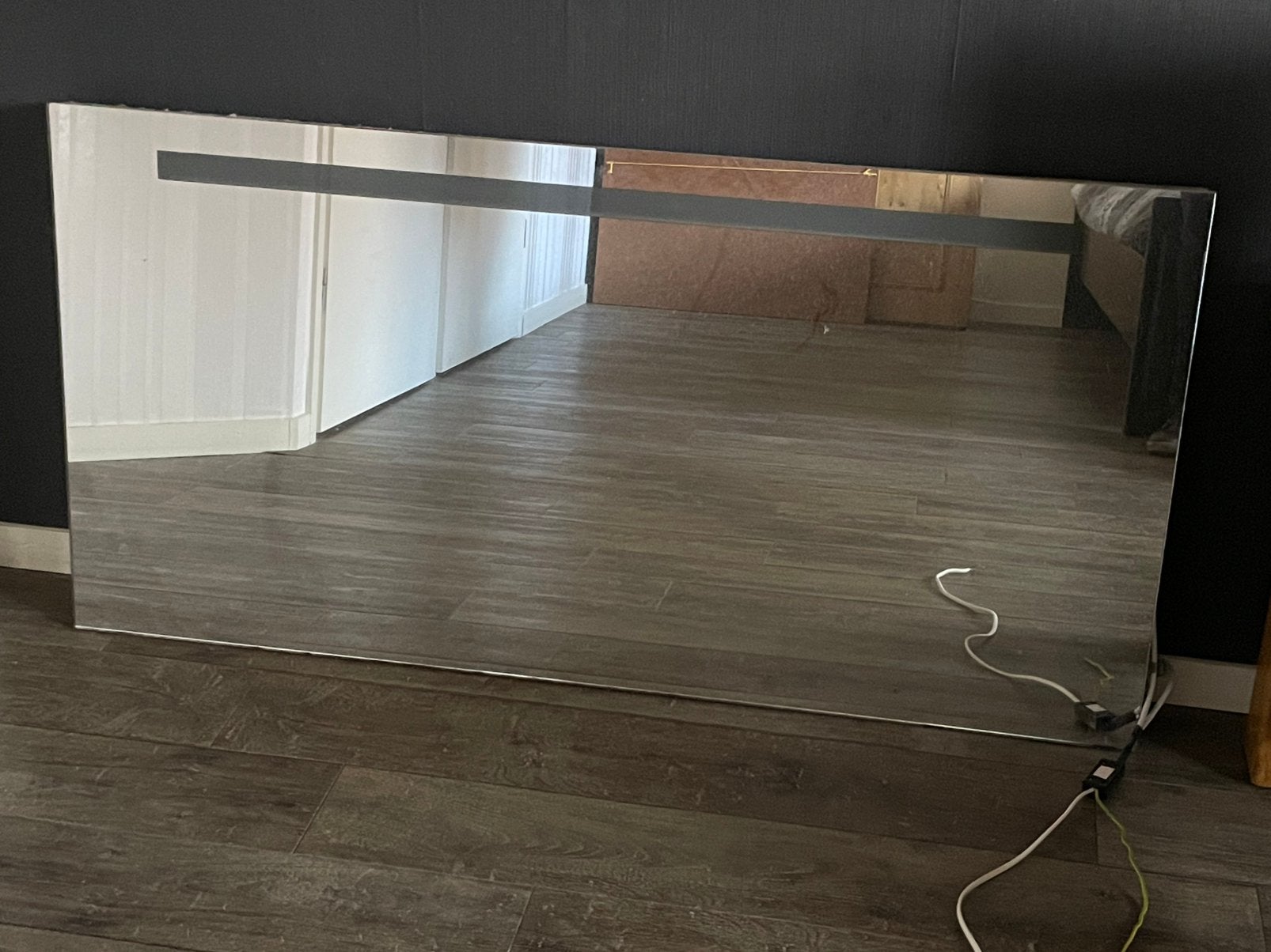Badkamer spiegel met verlichting, Ophalen, Gebruikt, 100 tot 125 cm, Minder dan 100 cm