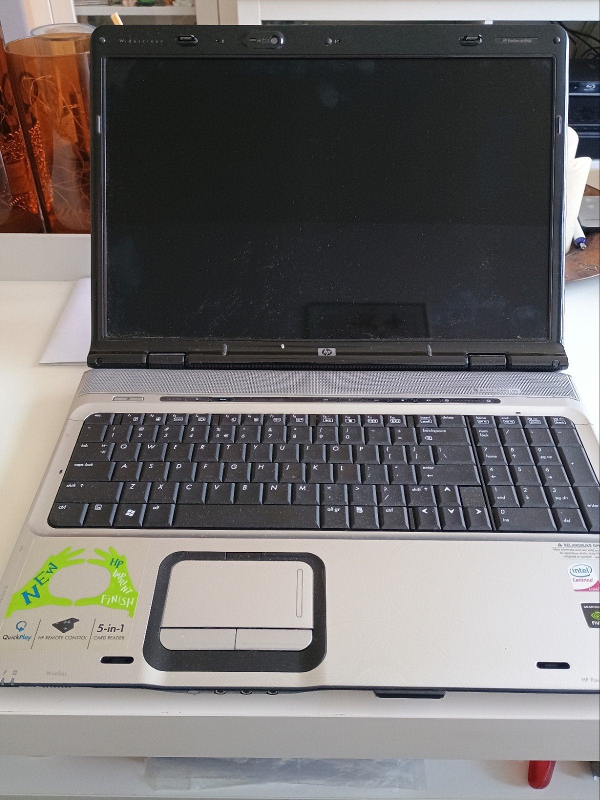 HP Pavilion dv9700 - Defect (zonder HDD/RAM), Ophalen, Niet werkend, HP, HDD