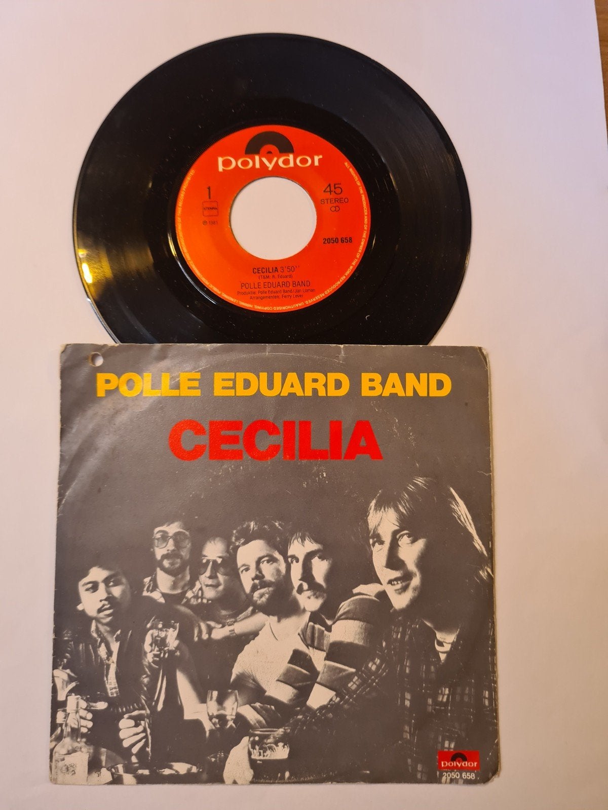 Polle Eduard band - Cecilia, Ophalen of Verzenden, Gebruikt, 7 inch, Levenslied of Smartlap