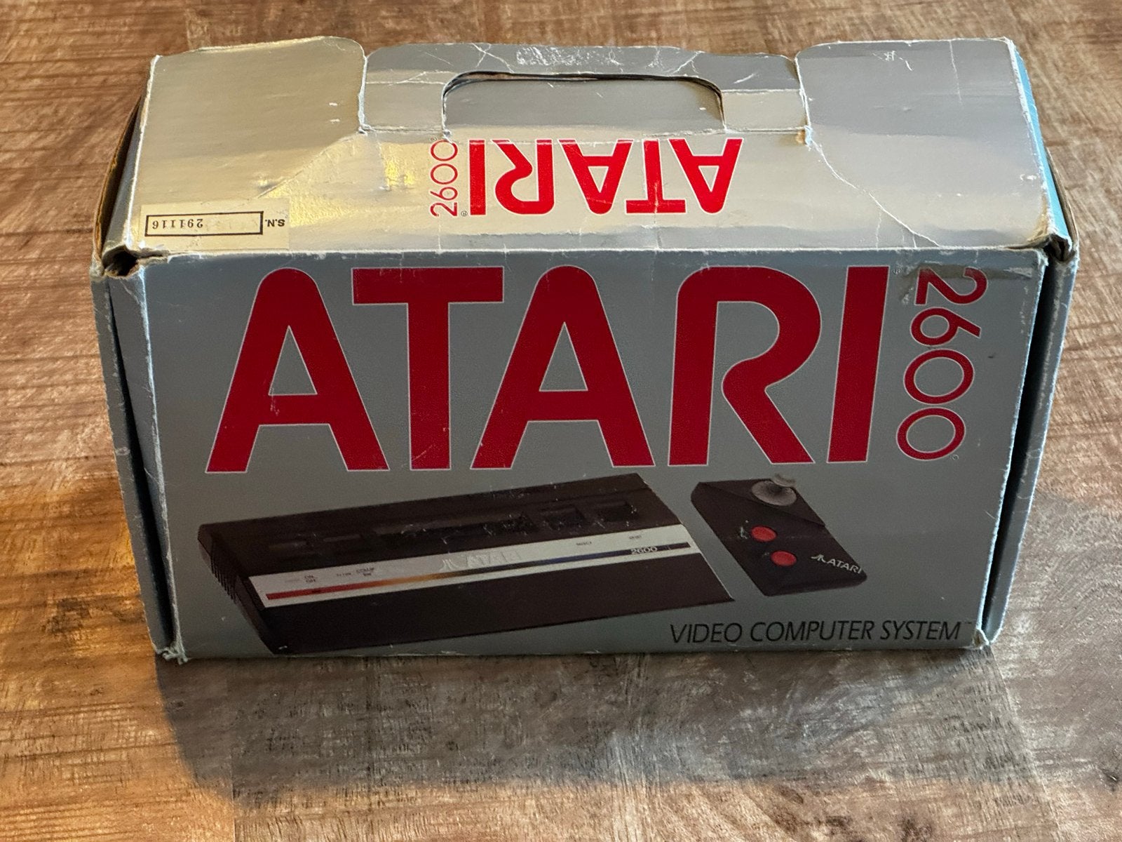 Atari 2600 Console in originele doos met handleiding, Spelcomputers en Games, Met games, Ophalen of Verzenden, Zo goed als nieuw