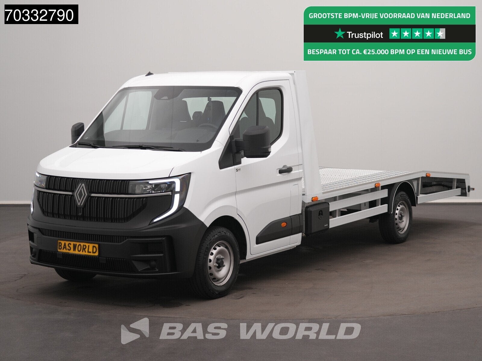 Renault Master 170PK Automaat Autotransporter LED Trekhaak A, Automaat, 1998 cc, Stof, Gebruikt