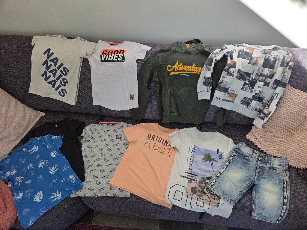 Kleding jongen maat 122-128 en 134-140, Ophalen, Gebruikt, Maat 128