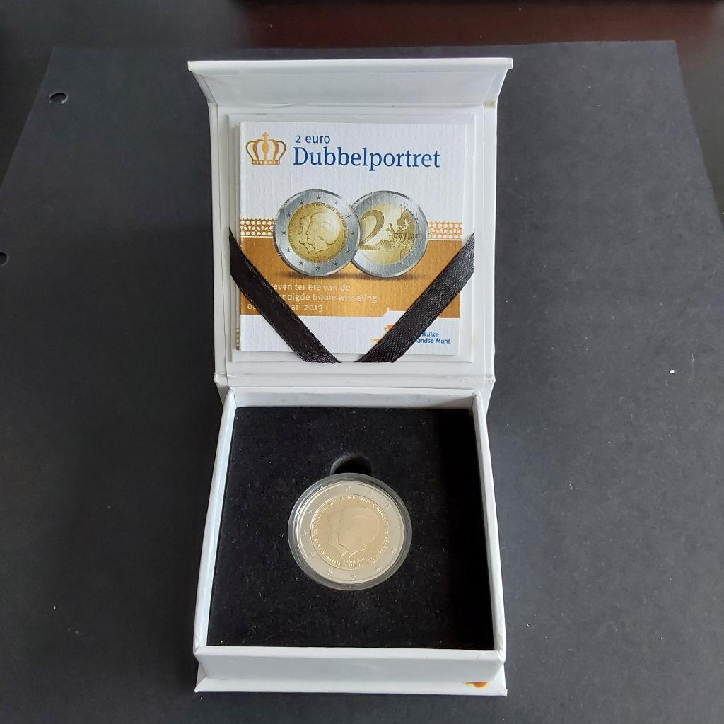 2 Euro Proof 2013 Dubbelportret, Postzegels en Munten, Munten | Nederland, Verzenden, Koningin Beatrix, Euro's, Losse munt