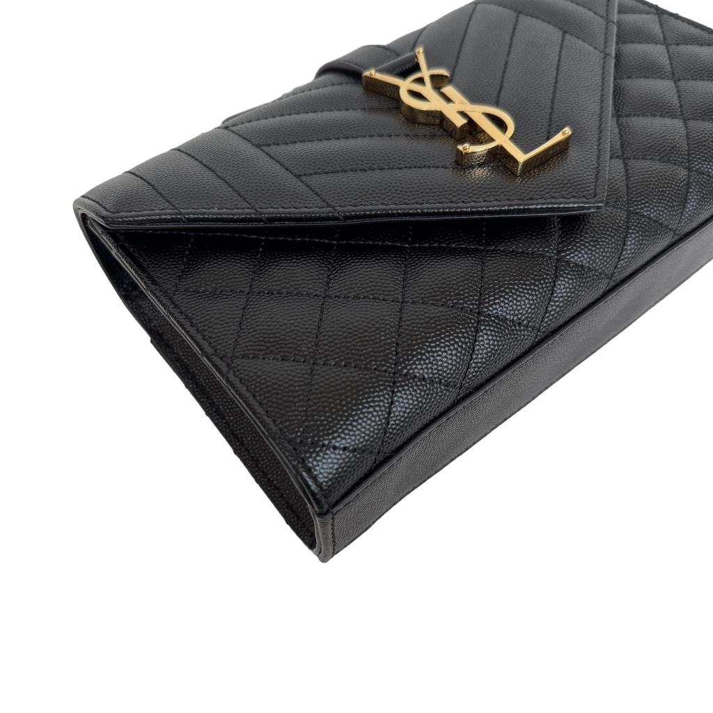 Saint Laurent yves YSL envelope small kalfsleer klein tas image 7