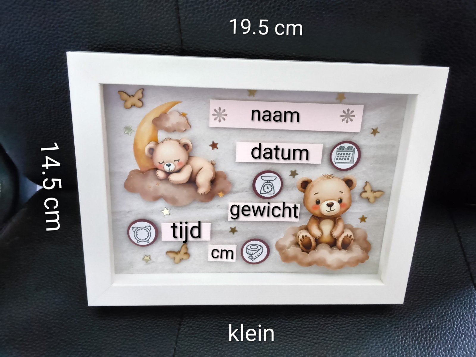 Kraamcadeau Geboortelijsje, Kinderen en Baby's, Kraamcadeaus en Geboorteborden, Nieuw, Ophalen of Verzenden
