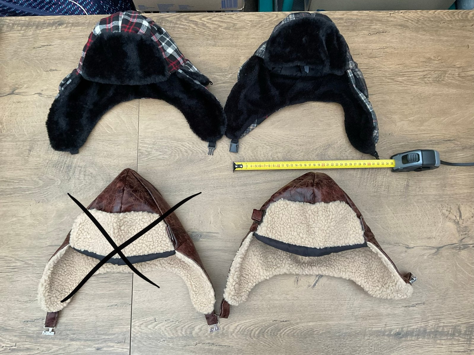 3 nieuwe zgan vliegeniers of piloten mutsen, Ophalen, Nieuw, Handschoenen, Hoed of Pet
