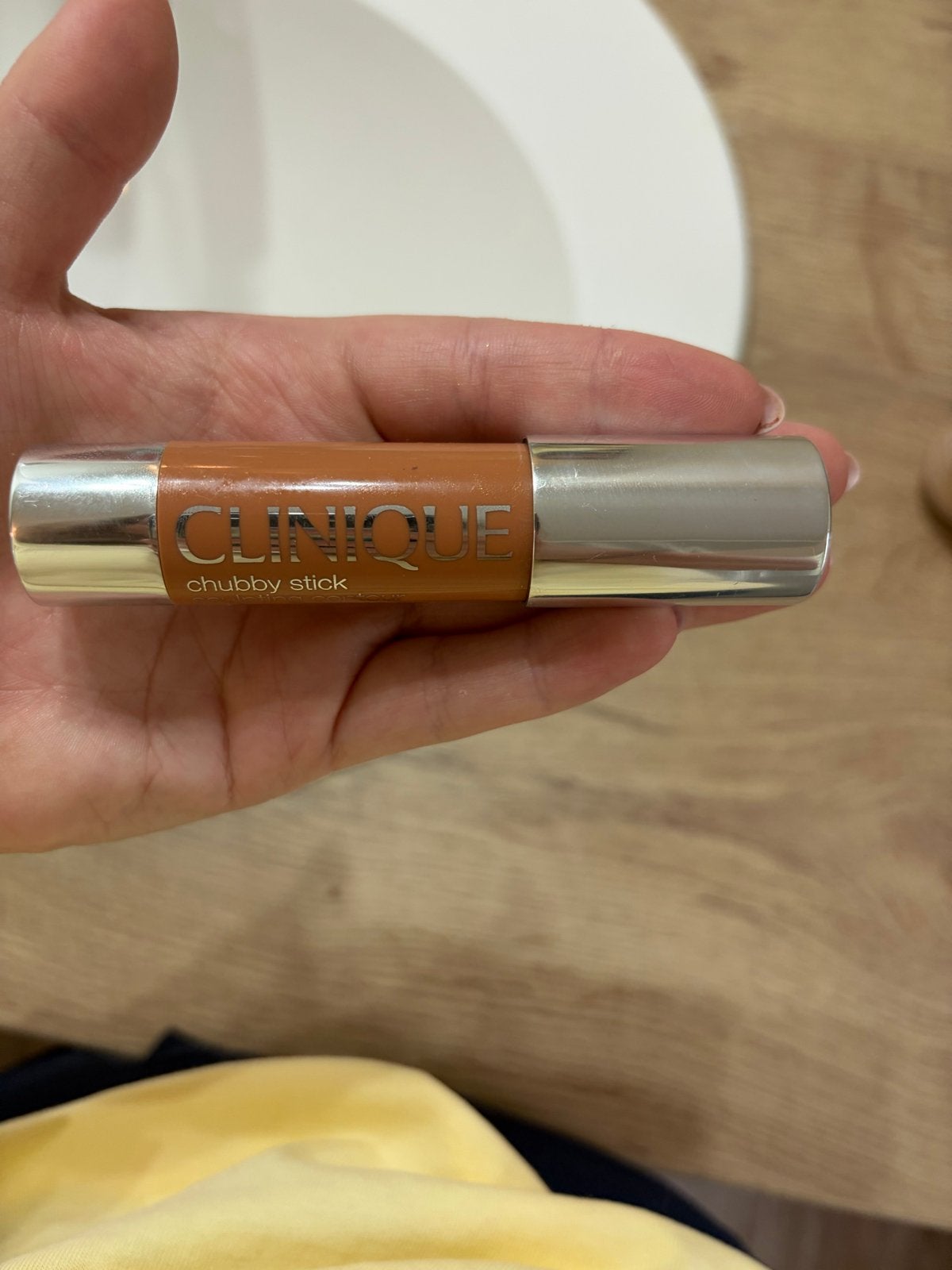 Clinique Chubby Stick Sculpting Contour - 02 So Sunkissed, Gebruikt, Bruin, Gehele gezicht, Ophalen of Verzenden