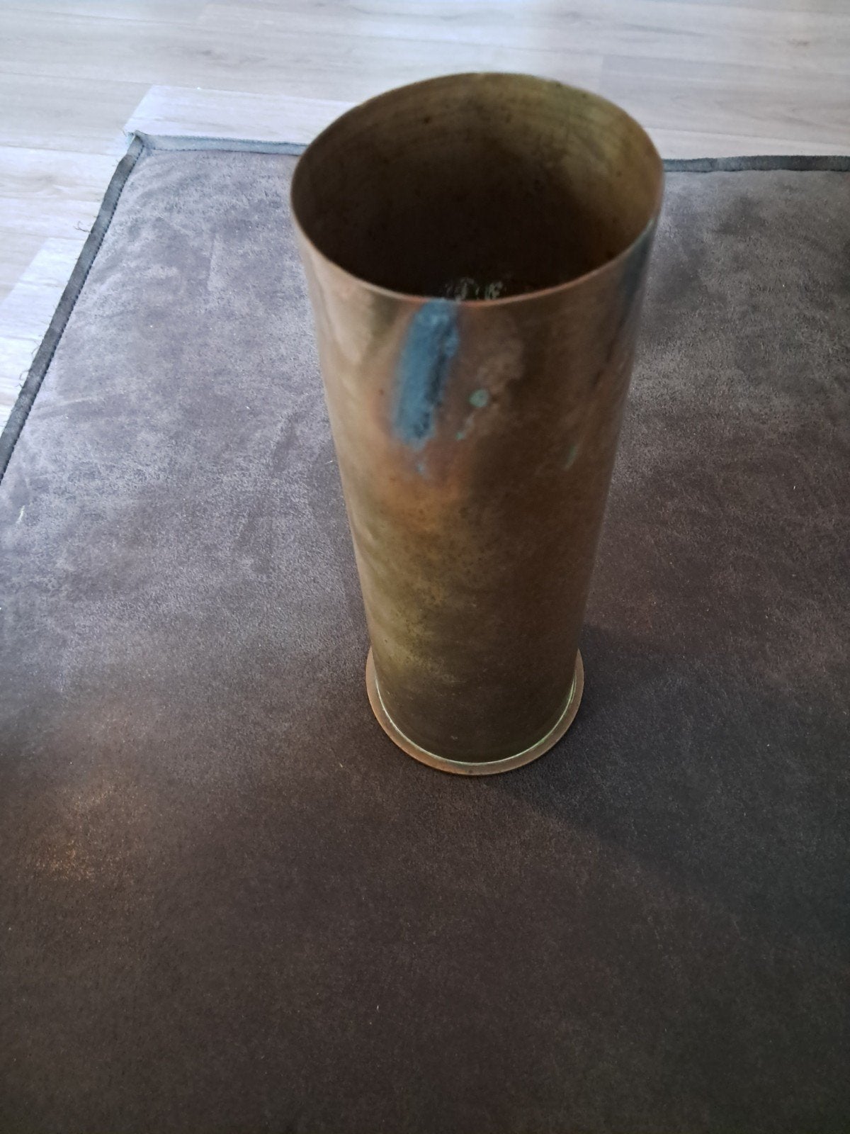 77mm granaat huls uit nov. 1917, Verzamelen, Militaria | Algemeen, Ophalen of Verzenden, Landmacht, Hulzen of Bodemvondsten