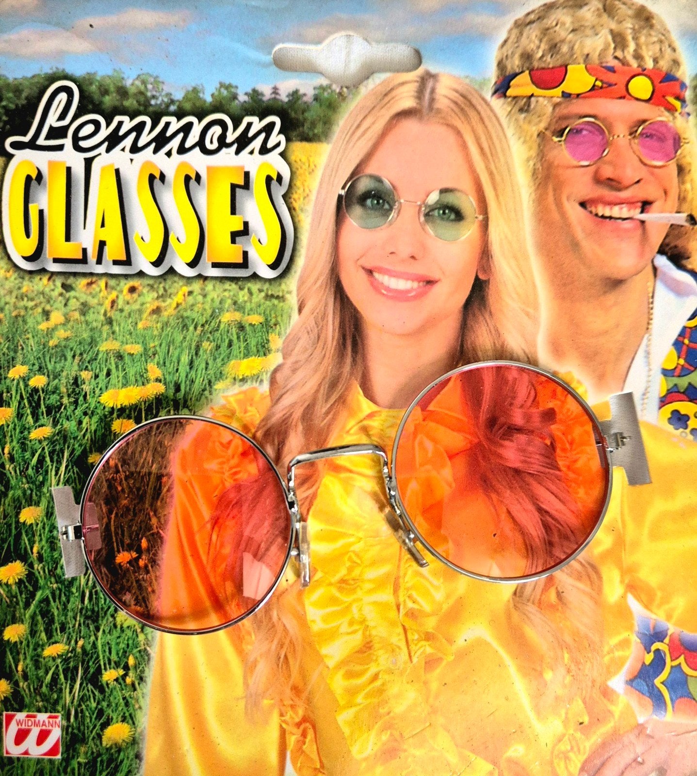 Lennon Hippie Bril - Perfect voor Feestjes en Carnaval, Overige merken, Nieuw, Ophalen of Verzenden, Roze