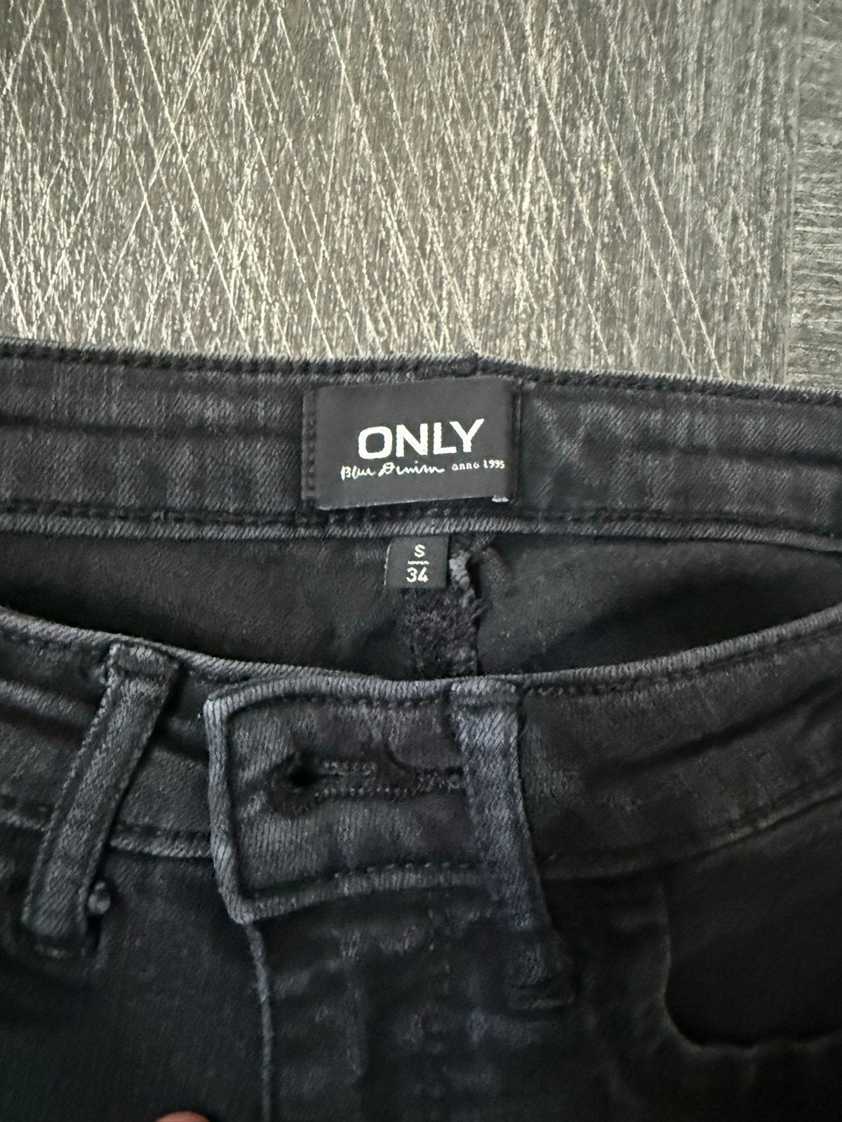 ONLY Zwarte Skinny Jeans met Ritsdetails - Maat S/34, Kleding | Dames, Ophalen of Verzenden, Zo goed als nieuw, Zwart, W27 (confectie 34) of kleiner