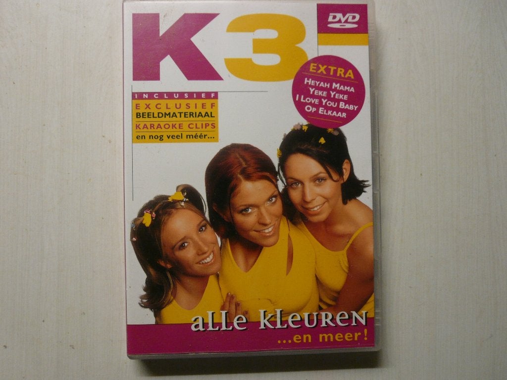 DVD k3 alle kleuren en meer... karaoke enz, Alle leeftijden, Ophalen of Verzenden, Zo goed als nieuw, Overige genres