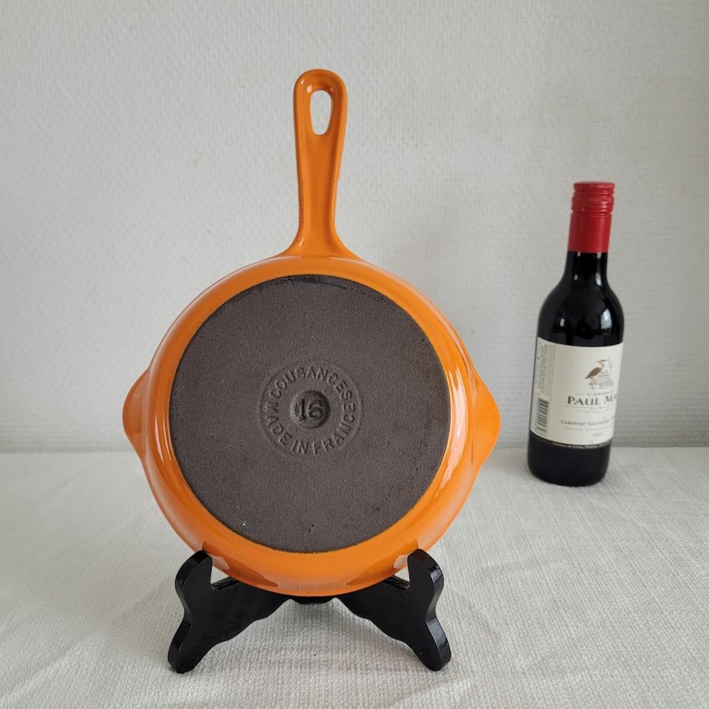 Cousances le creuset gietijzer emaille koekenpan skillet, Huis en Inrichting, Ophalen of Verzenden, Zo goed als nieuw, Koekenpan of Braadpan