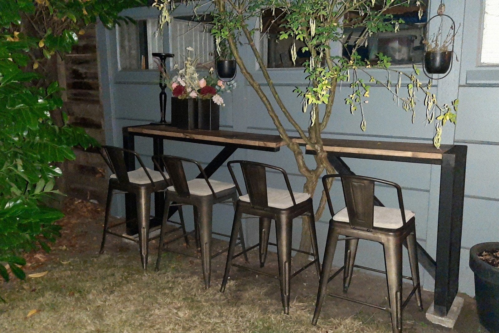 Super Toffe Vintage Tolix Style Barkrukken, Gebruikt, Ophalen of Verzenden, Stoel, Tuinset