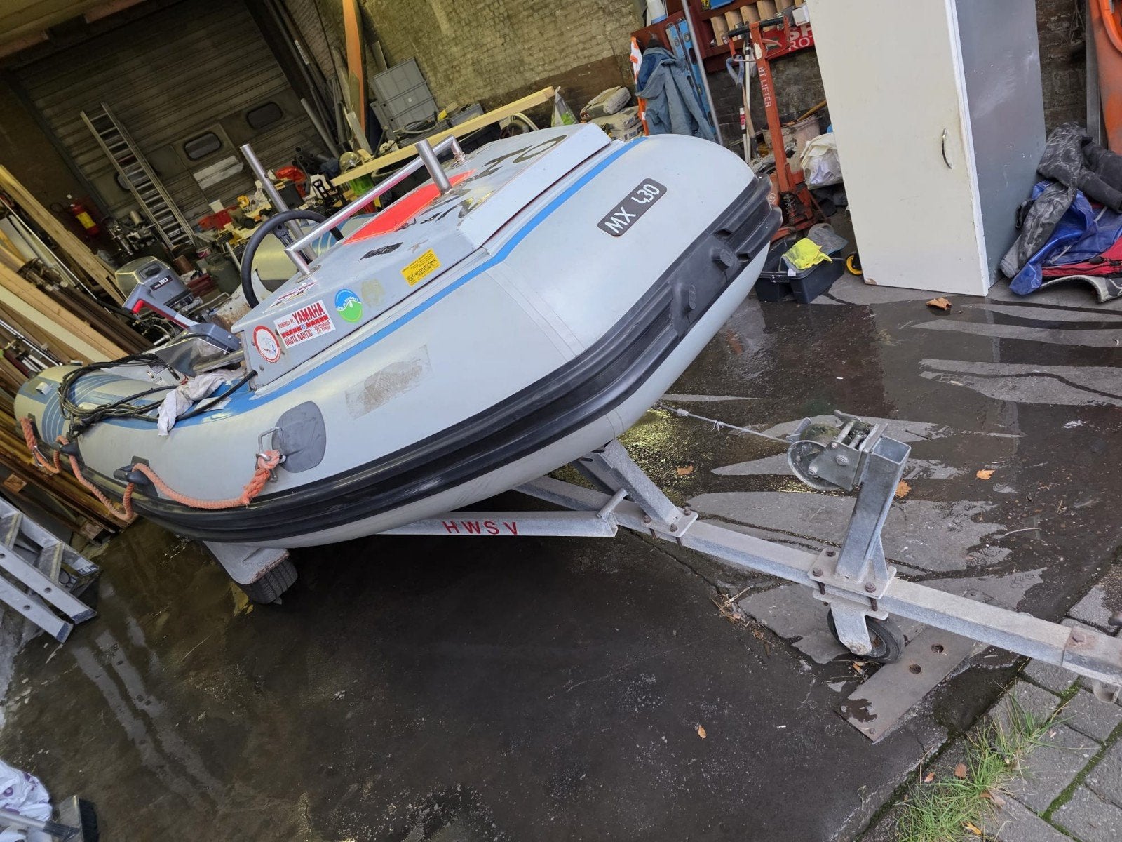 Novurania boot, Watersport en Boten, Rubberboten, Ophalen, Yamaha, Buitenboordmotor, Gebruikt