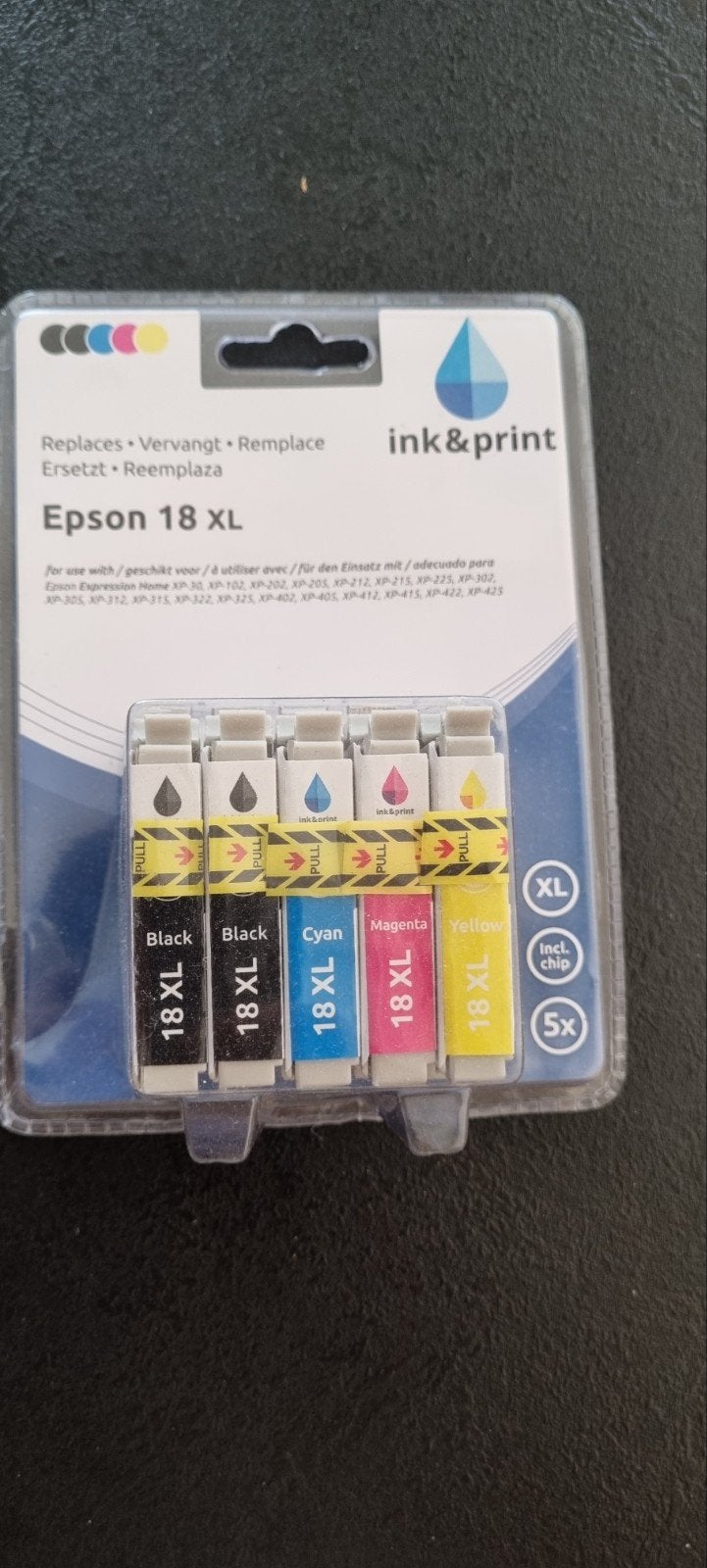 Inkt & Print Epson 18 XL Cartridges (5 stuks), Ophalen of Verzenden, Nieuw, Cartridge, Inkt & Print