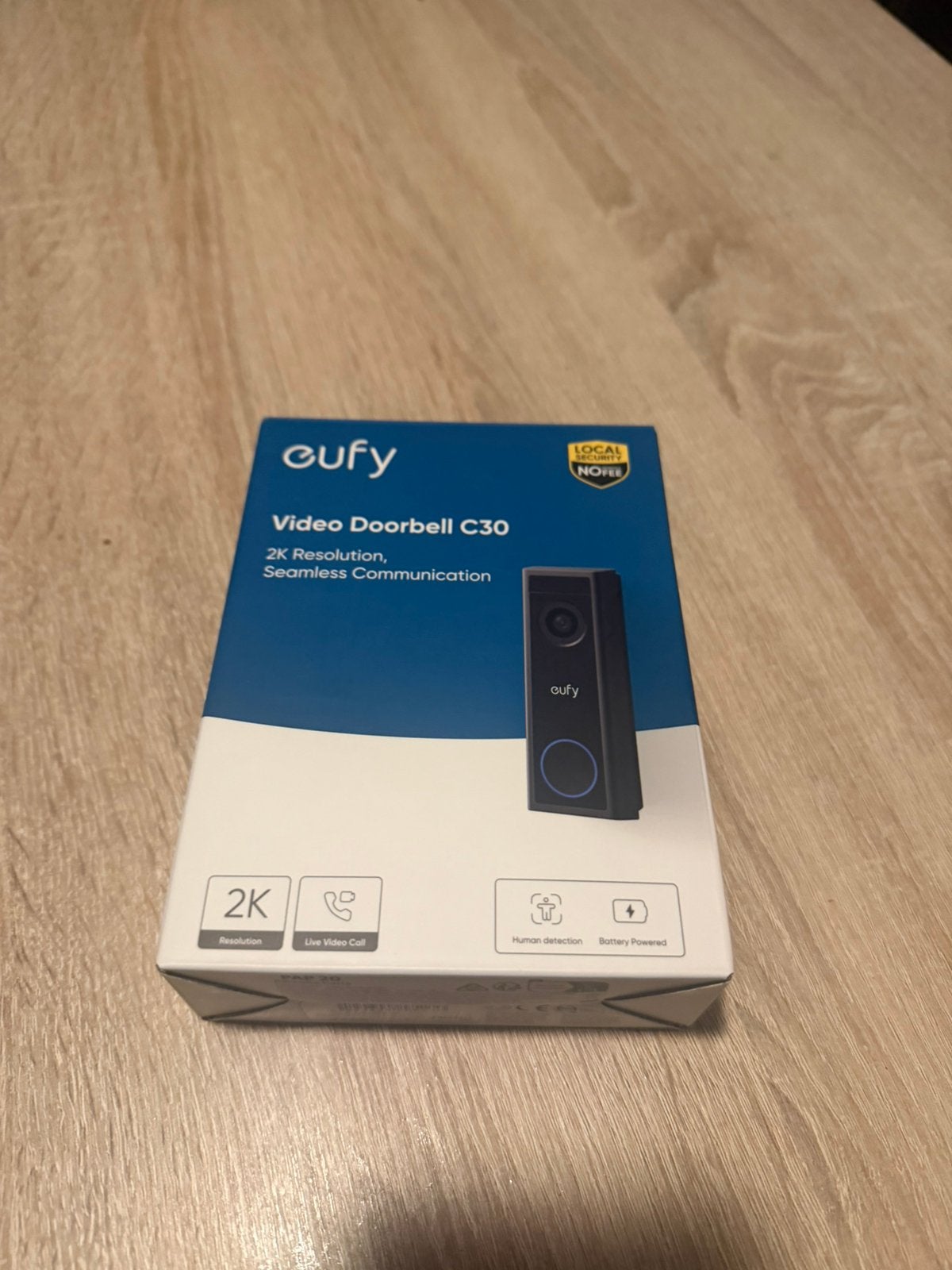 Eufy C30 video deurbel, Ophalen of Verzenden, Zo goed als nieuw