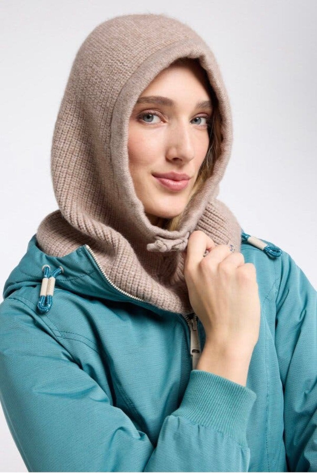 Ragwear vegan zand beige balaclava snood HETHER bone nieuw, Ragwear, Ragwear, Nieuw, Ophalen of Verzenden