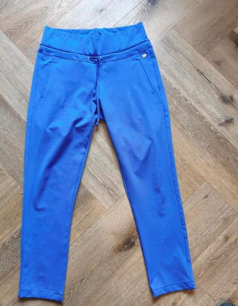 Angelle Milan travelstof blauw S, Kleding | Dames, Ophalen of Verzenden, Zo goed als nieuw, Blauw, Lang