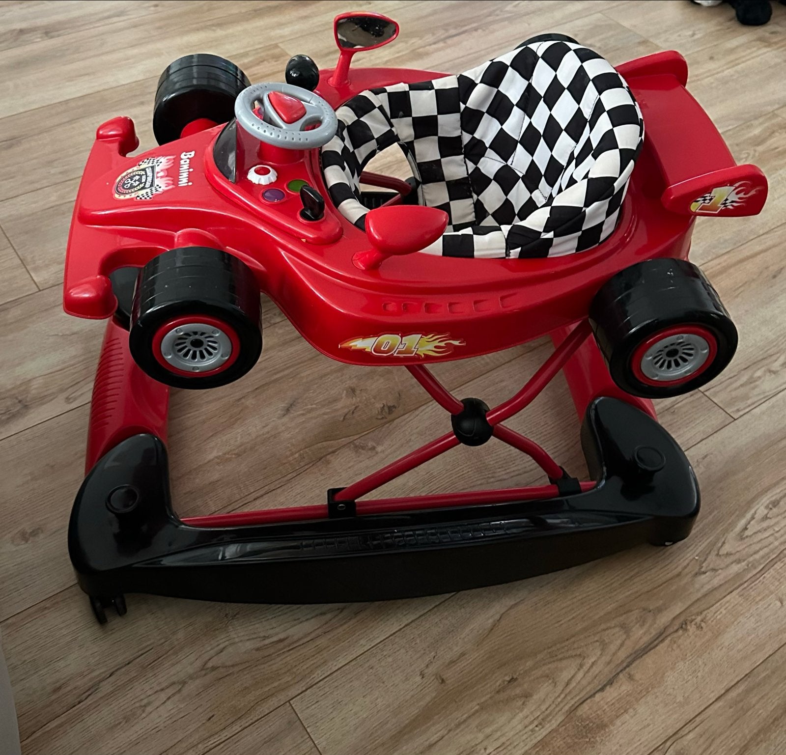 Baninni loopstoel rood - Formule 1 raceauto, Ophalen, Gebruikt