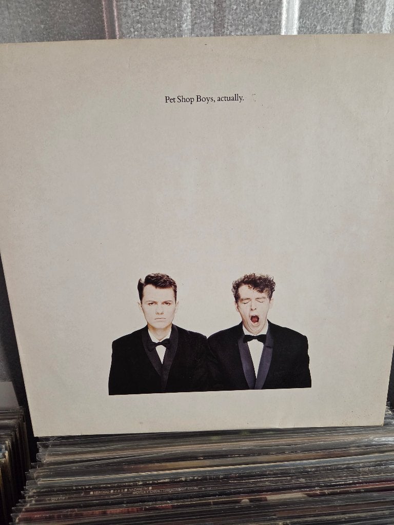 Vinyl lp PET SHOP BOYS: ACTUALLY, Inclusief binnenhoes, Ophalen of Verzenden, Gebruikt, 12 inch