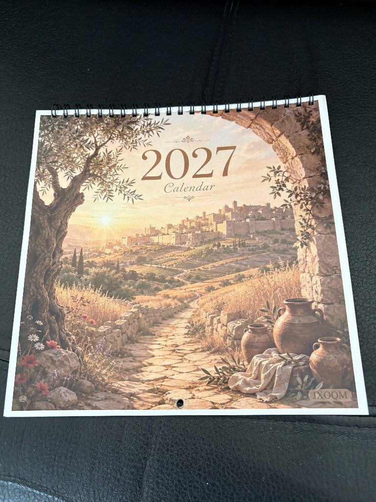 Wandkalender Jeruzalem 2027, Ophalen of Verzenden, Maandkalender, Nieuw