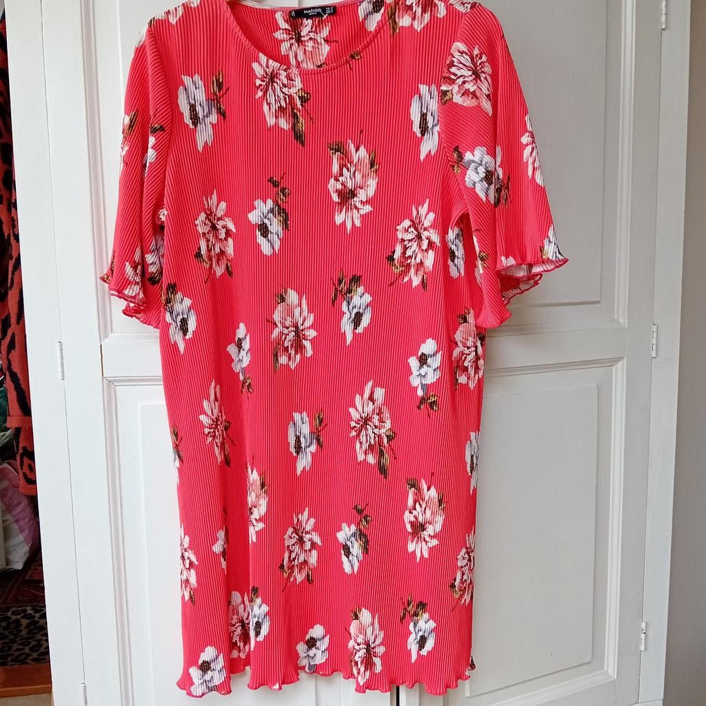 Vrolijke zomerjurk M/L, Verzenden, Zo goed als nieuw, Rood