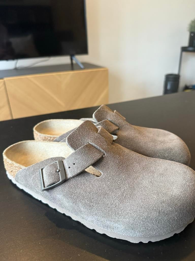 Nieuwe Birkenstock Boston Concrete Grey - Maat 40 Small, Ophalen of Verzenden, Nieuw