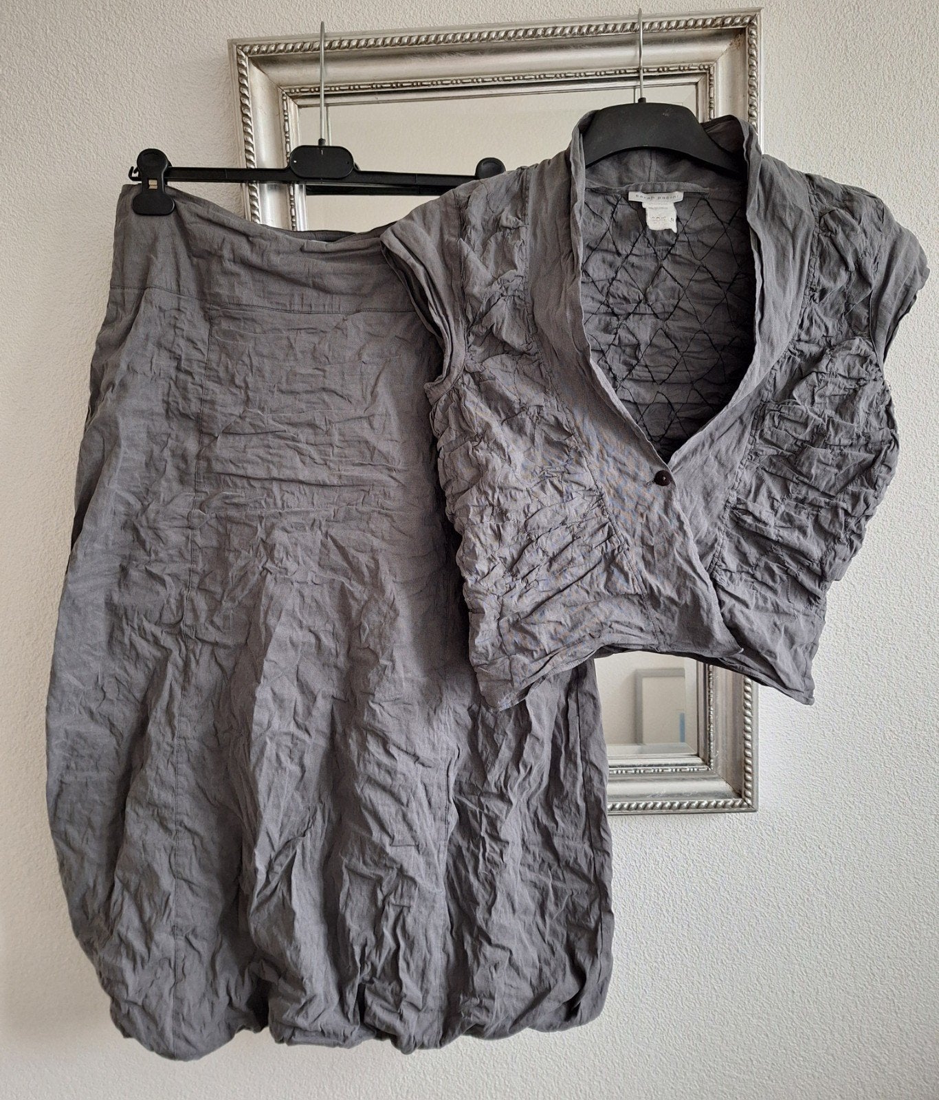 Feestelijke set rok met gilet - Sarah Pacini - grijs - mt. 3, Overige typen, Sarah Pacini, Maat 42/44 (L), Ophalen of Verzenden