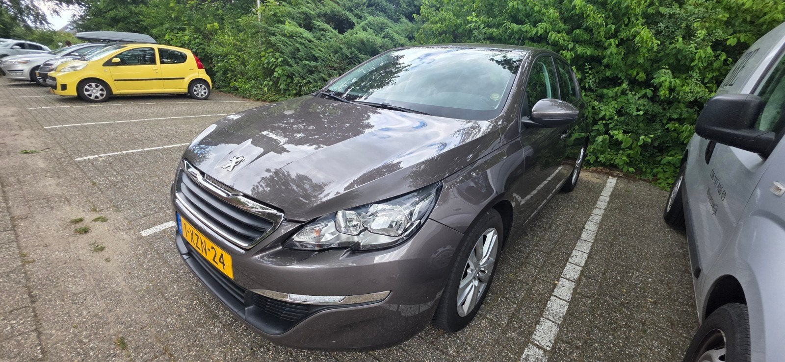 Peugeot 308 1.6THP 92/125 5-D 2014 Grijs, Auto's, 125 pk, 4 cilinders, 49 €/maand, 615 kg