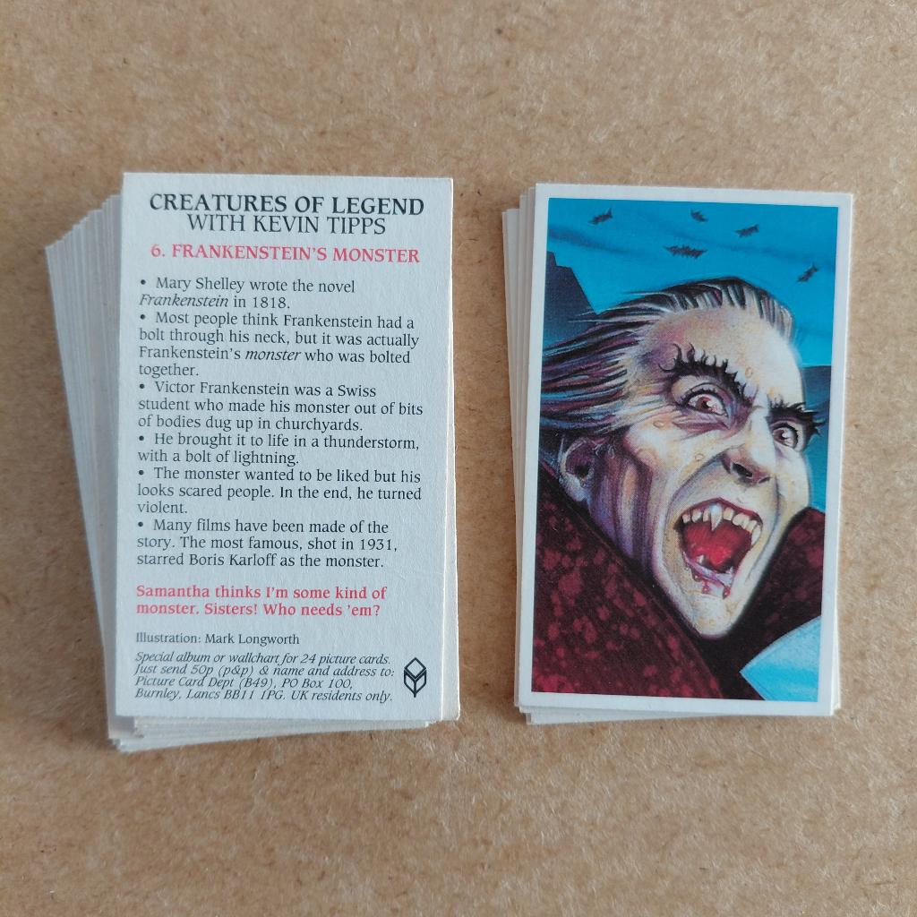 Creatures of Legend complete set 24 tea cards Brooke Bond, Ophalen, Zo goed als nieuw